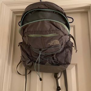 North Face Grey Borealis Backpack